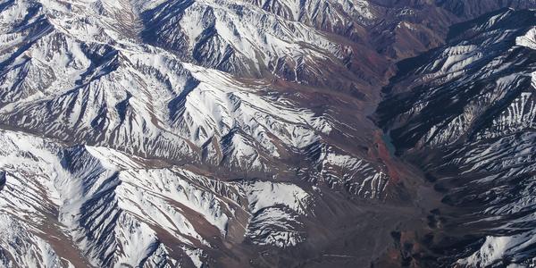 Krajina na trase Paříž - Santiago de Chile