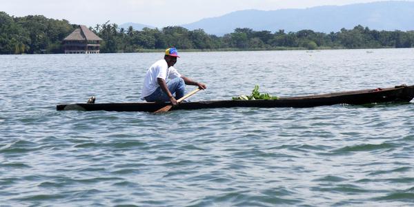 Rybář na Rio Dulce