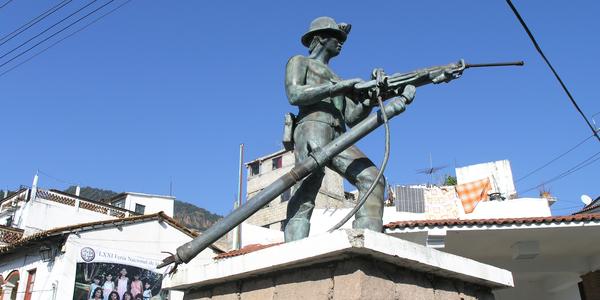 Taxco, pomník horníkům