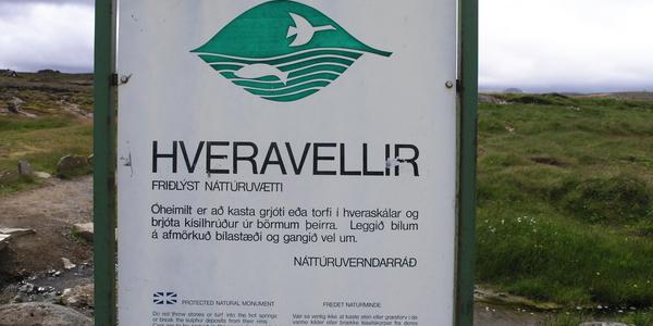 Znak islandské ochrany přírody