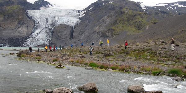 Thórsmork, ledovec Eyafjallajokull