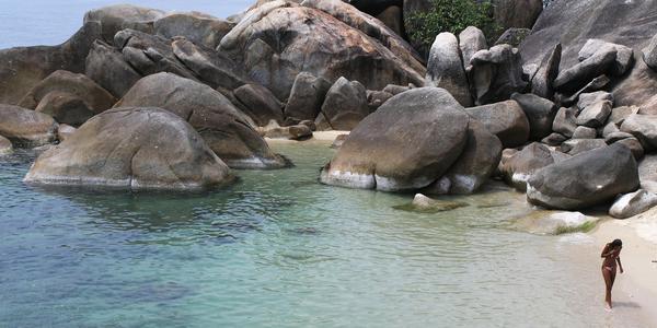 Romantické skály na Koh Samui