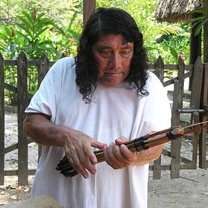 Lacandonský indián v Palenque