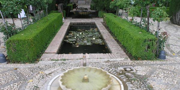 Fontánka v Generalife