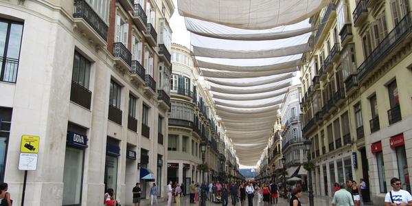 Malaga, pěší zóna