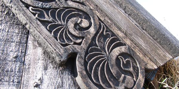 Arbaer, islandský skansen, detail původní stavby