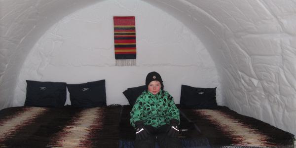 Interiér  ledového iglů