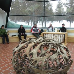 Originální artefakt ze sobího paroží,  Kakslauttanen