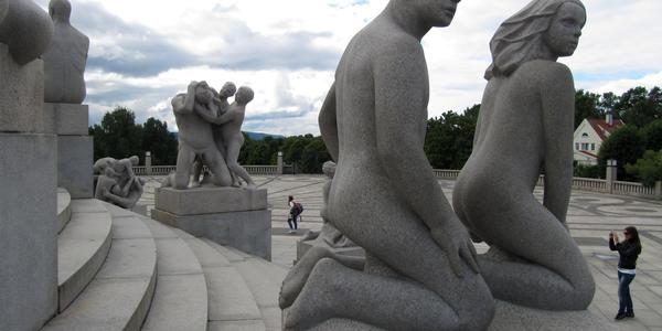 Momentka z Vigelandova parku, Oslo