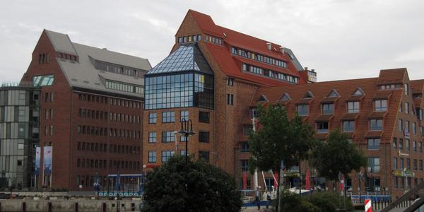 Rostock, sklady přebudované na lofty