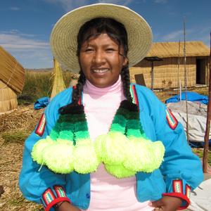 Dívka kmene Los Uros