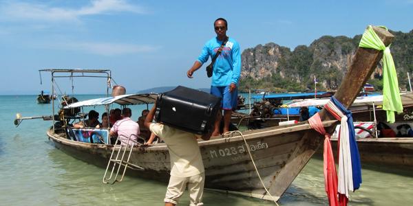 Stěhování z Krabi na o Koh Lanta