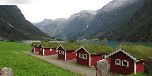 Autokempink pod Briksdalsbreen
