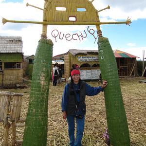 Foto z hlavního ostrova, Titicaca