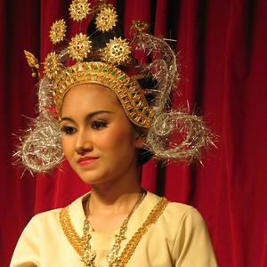 Ladyboy, představení pro turisty, Bangkok