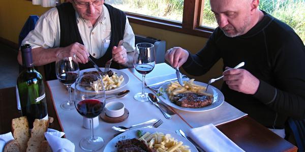 Bife de chorizo a tinto, Argentina