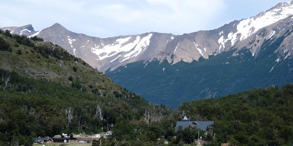 Chata pod ledovcem Perito Moreno