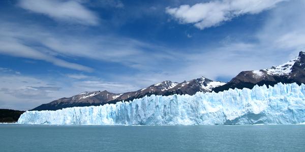 Impozantní čelo ledovce Perito Moreno
