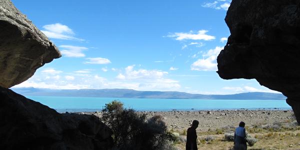 Na břehu Lago Argentino, El Calafate