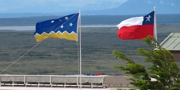 Vlajka Chile a provincie Magellanes