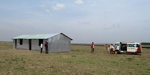 Masajská škola před Amboseli
