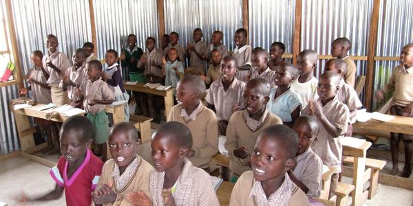 V masajské škole před Amboseli