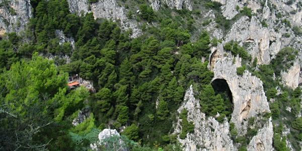 Nádherná krajina Capri