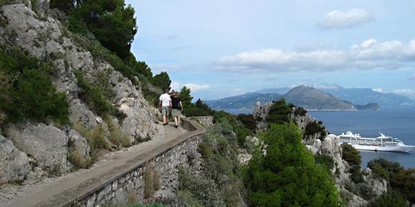 Turistický chodník na Capri