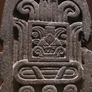 V archeologickém muzeu, Mexico City
