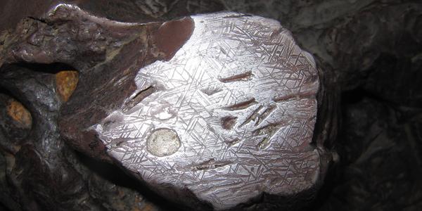 Výbrus obřího meteoritu, Jimenez, Chihuahua