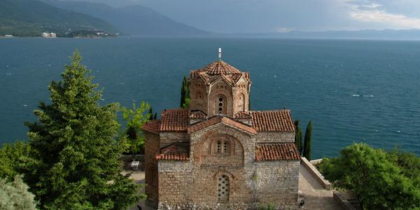 Půvabný sv. Jovan Kaneo, Ohrid, Makedonie