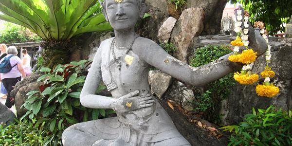 V areálu Wat Po, Bangkok