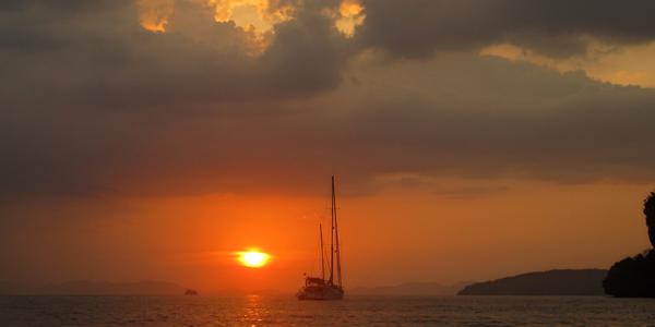 Západ slunce na Krabi