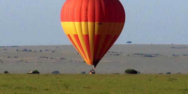 Přistání v Masai Mara