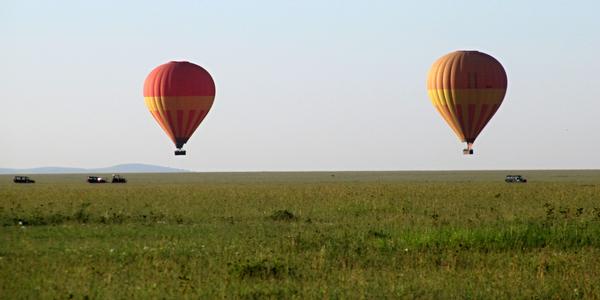 Horkovzdušné balóny nad Masai Mara