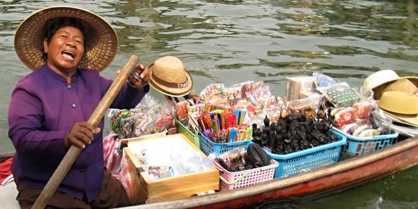 Prodavačka suvenýrů, Bangkok