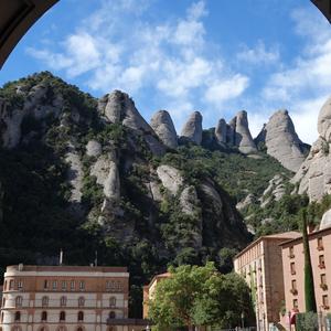 Montserrat, pohled od kostela