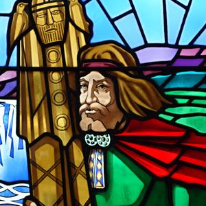 Viking, který dal jméno vodopádu Godafoss