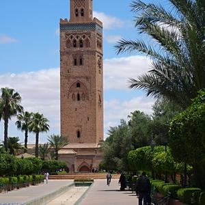 Marrakes, minaret Koutubia