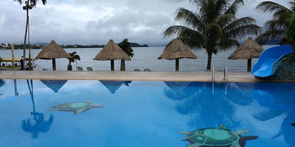 Catemaco, pohled od hotelu