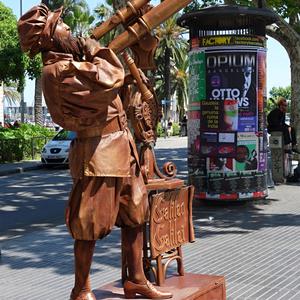 Živá socha na Rambla, Barcelona