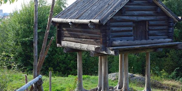 Chaloupka na muří nožce, Skansen ve Stockholmu