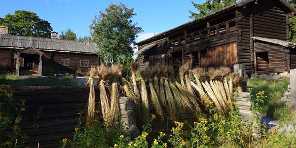 Podzim ve skansenu ve Stockholmu