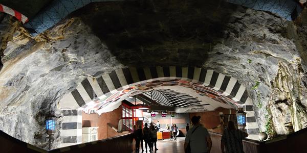 Ve stockholmském metru 2