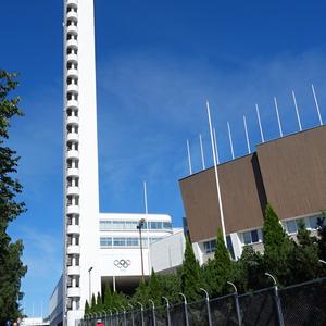 Věž Olympijského stadionu v Helsinkách