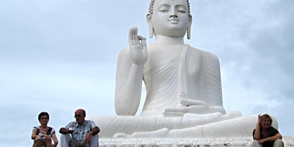 Buddha v sedle Mihintale
