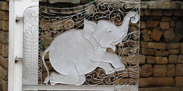 rána se slonem v Anuradhapura
