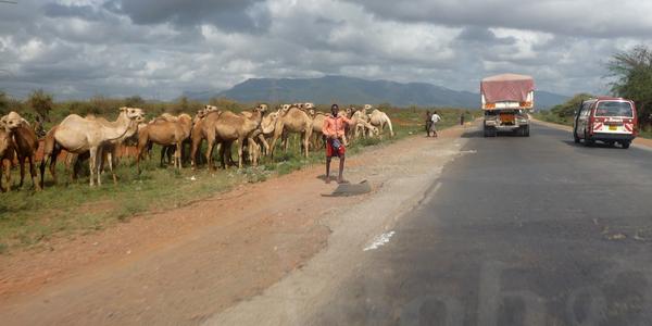 Hlavní silnice z Mombasy do Nairobi