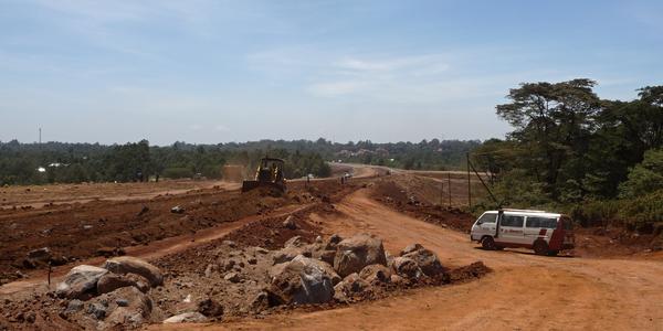 Nairobi, nová silnice