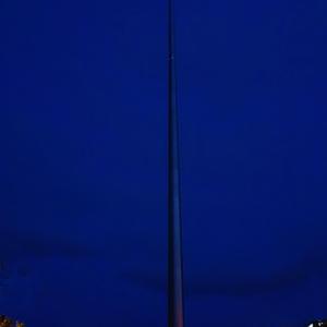 008. Spire, noční Dublin